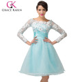 Grace Karin Nice Girls Dresses Short Prom Dresses Com mangas compridas CL6128